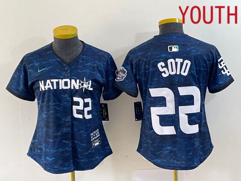 Youth San Diego Padres #22 Soto National League Nike Royal 2023 MLB All Star MLB Jersey